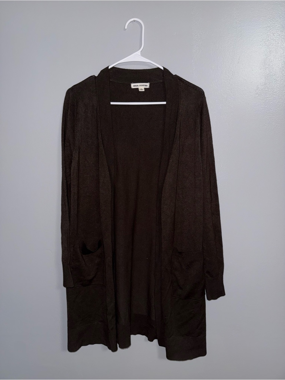 Zenana Outfitters Black Open-Front Long Cardigan